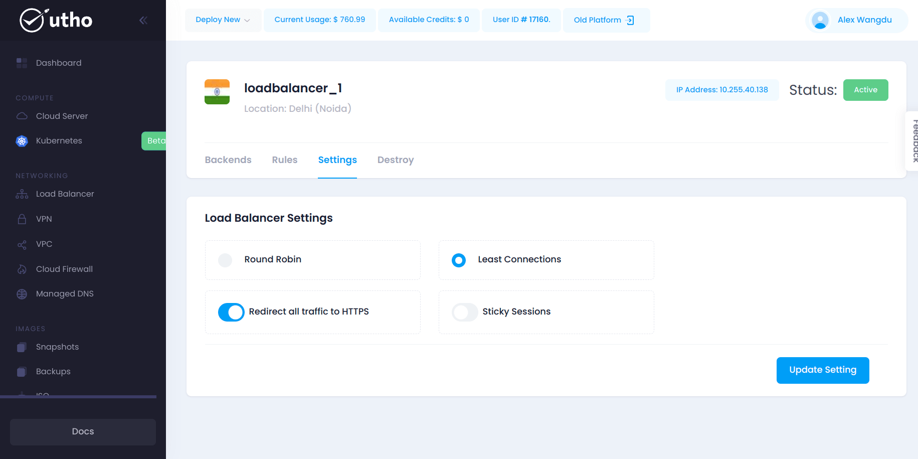 load balancer- deploy