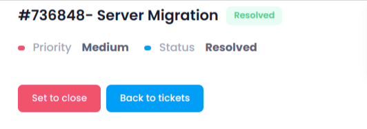 Solution Tickets