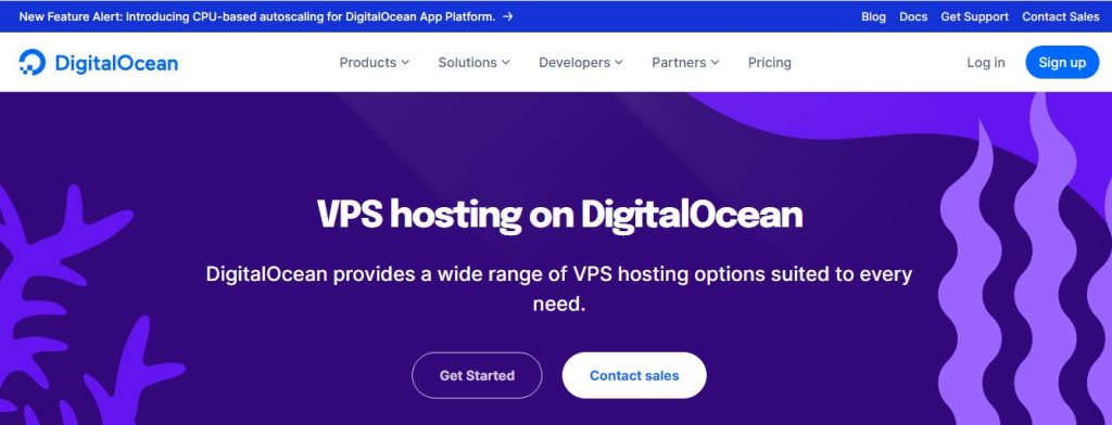 DigitalOcean vps hosting