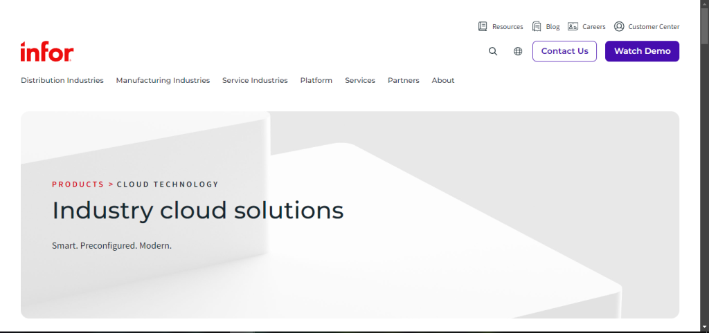 Infor CloudSuite