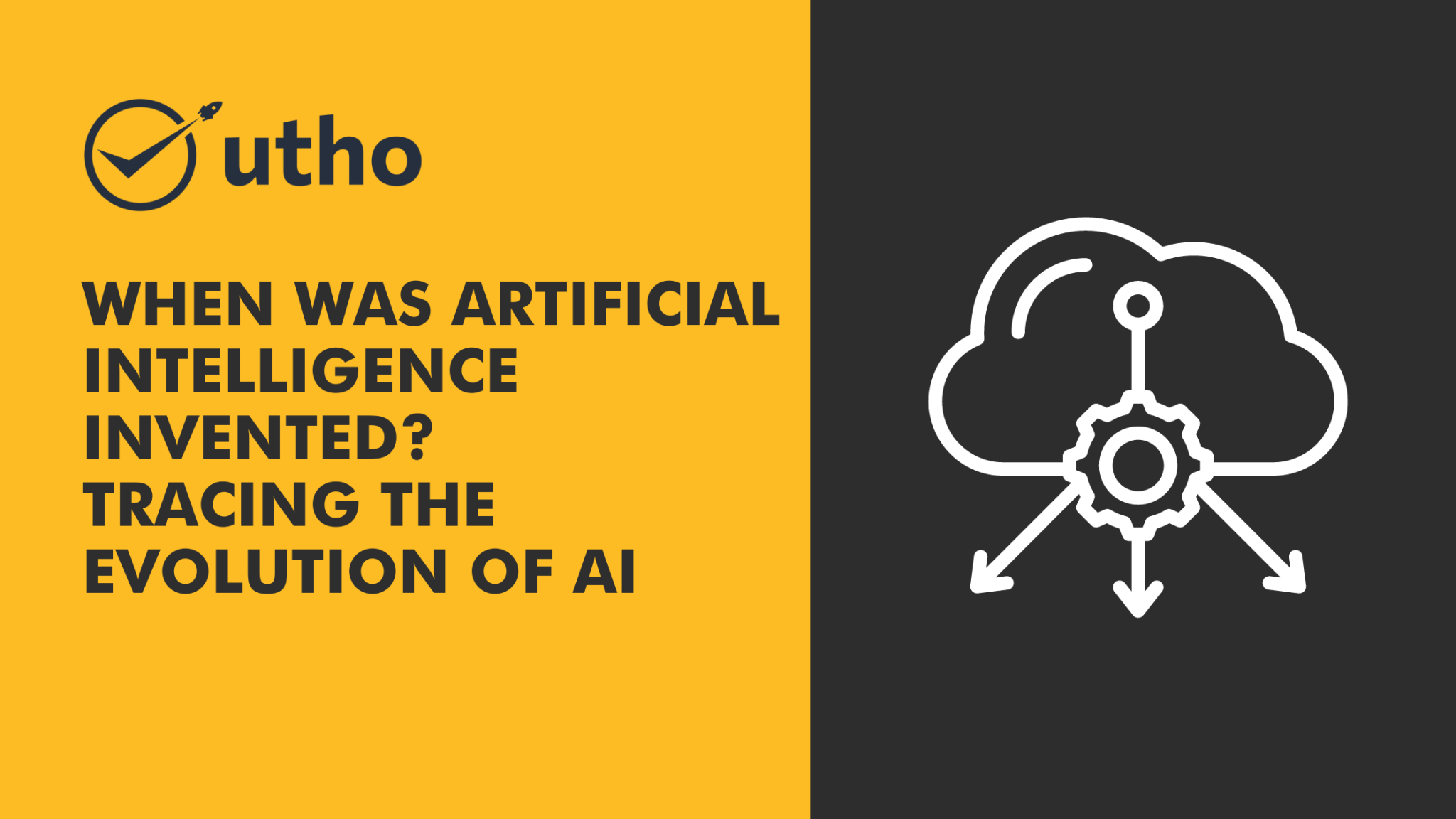 When was artificial intelligence invented utho