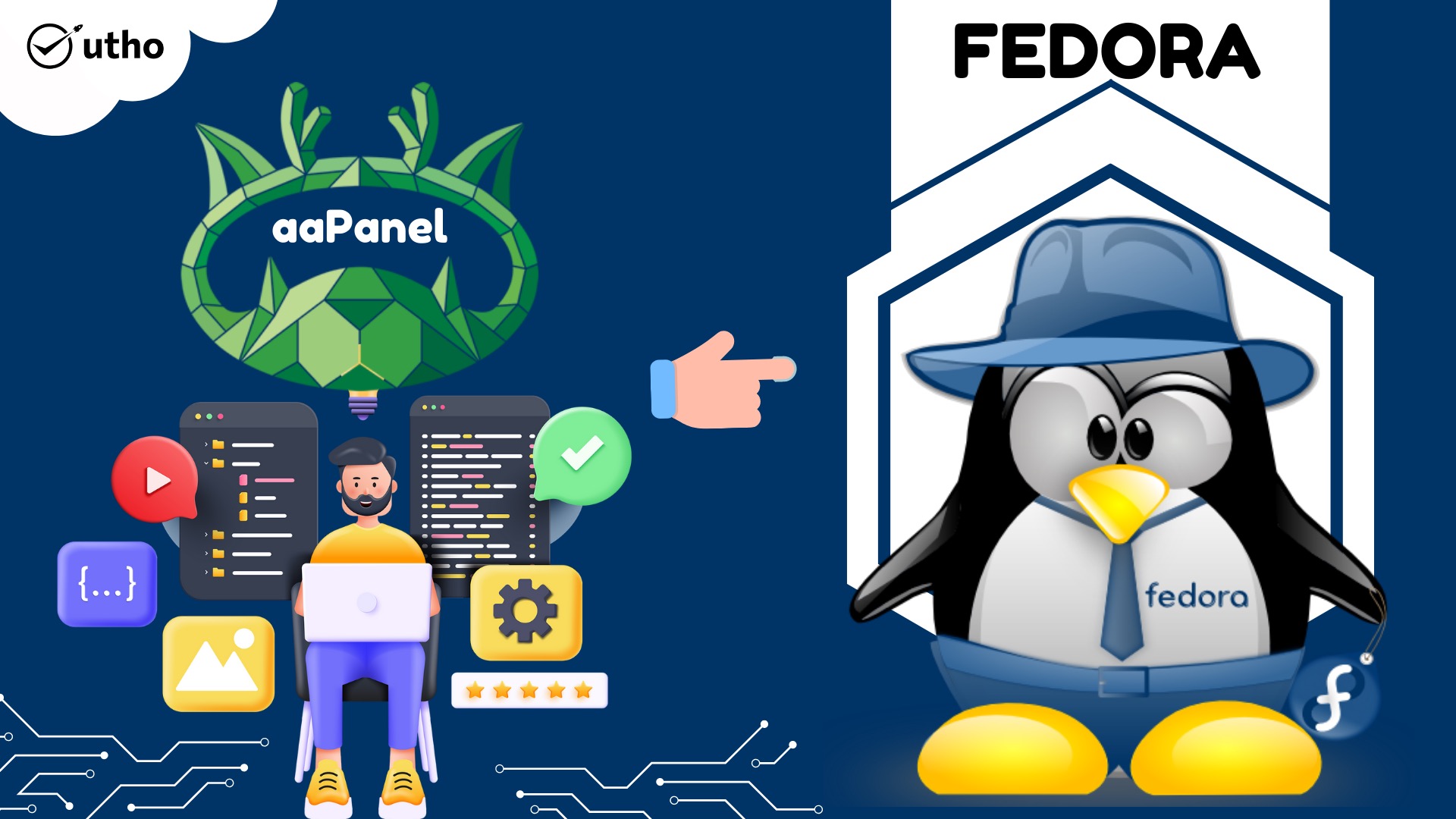 How to install aaPanel on Fedora by one click