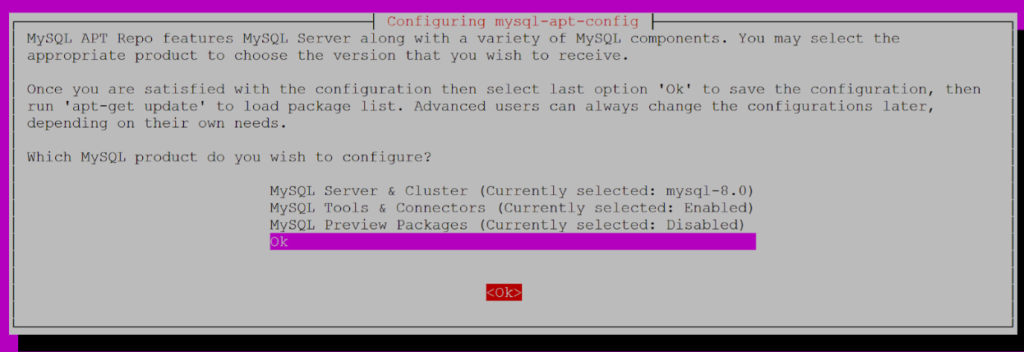 upgrade mysql 5.7 to 8.0 in Ubuntu 16.04