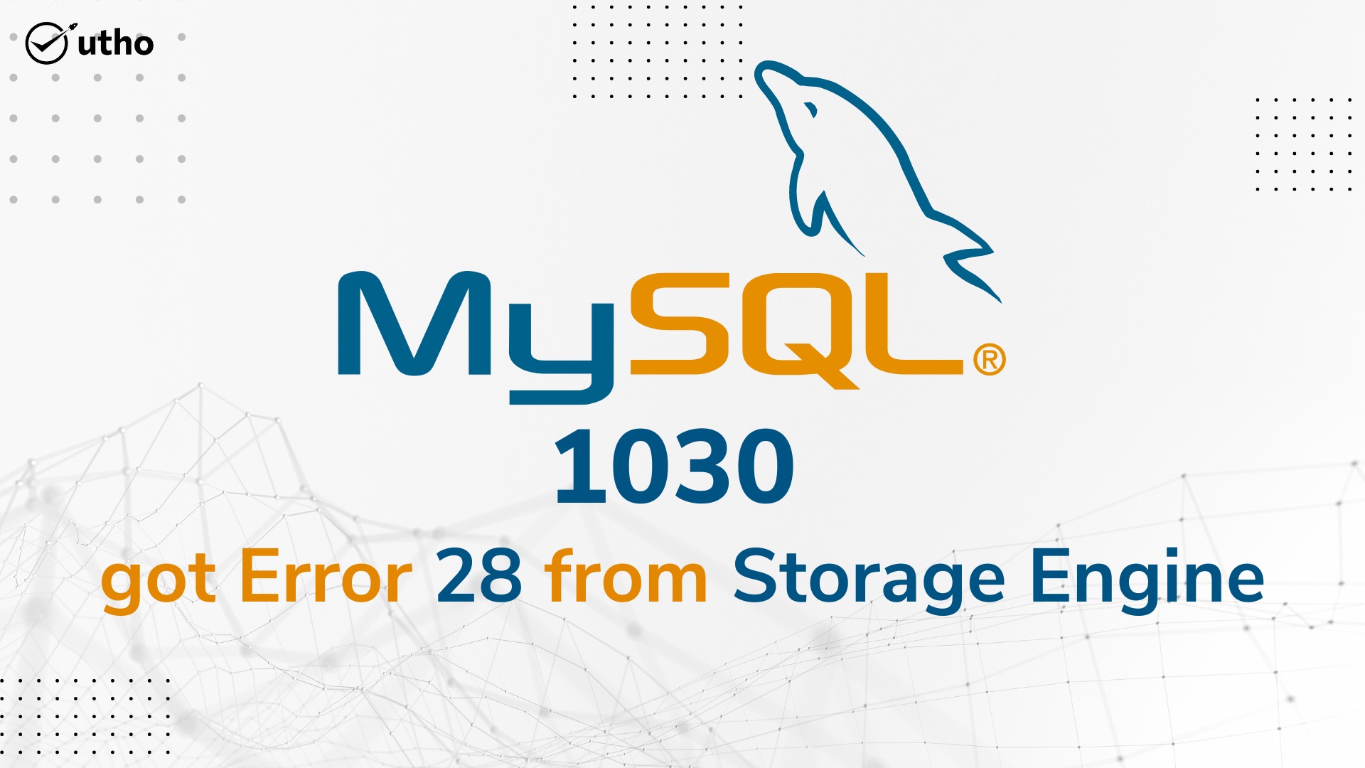 Mysql 1030 got error 28 from storage engine