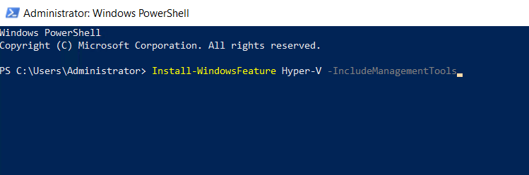 install Hyper-V on Windows