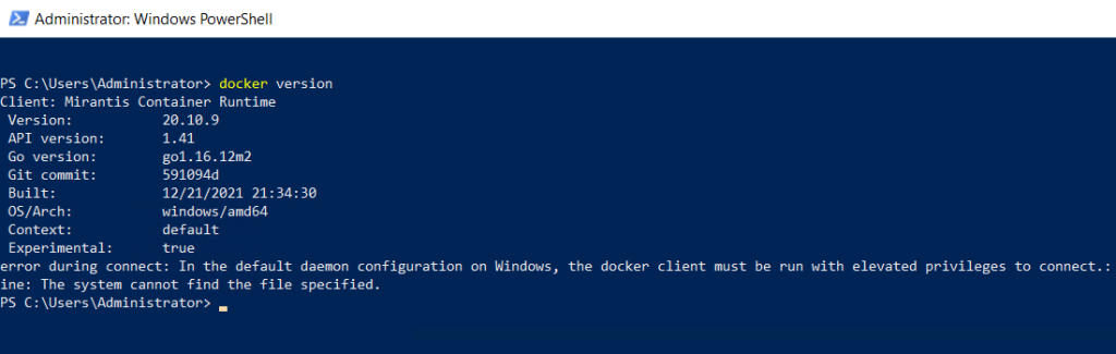 install Docker on Windows Server