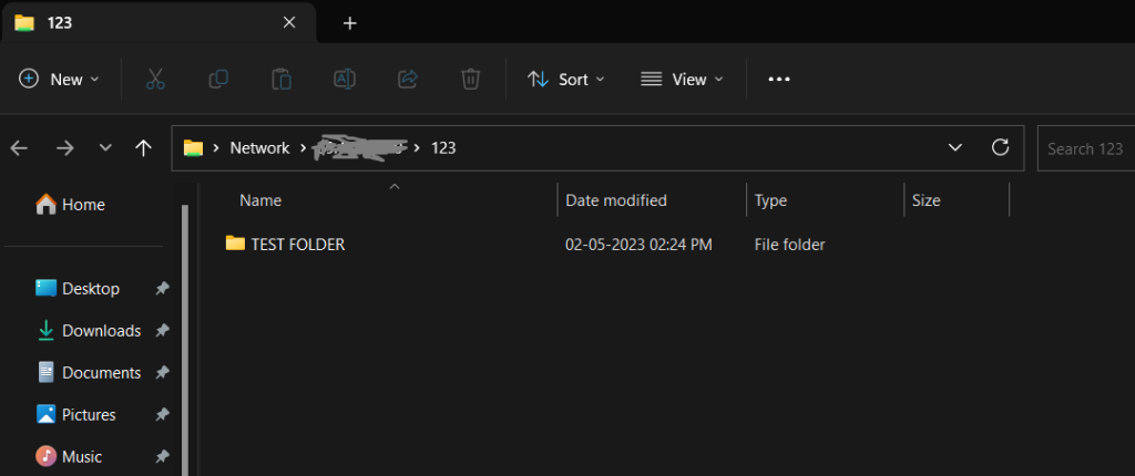 Share folder Server Manager