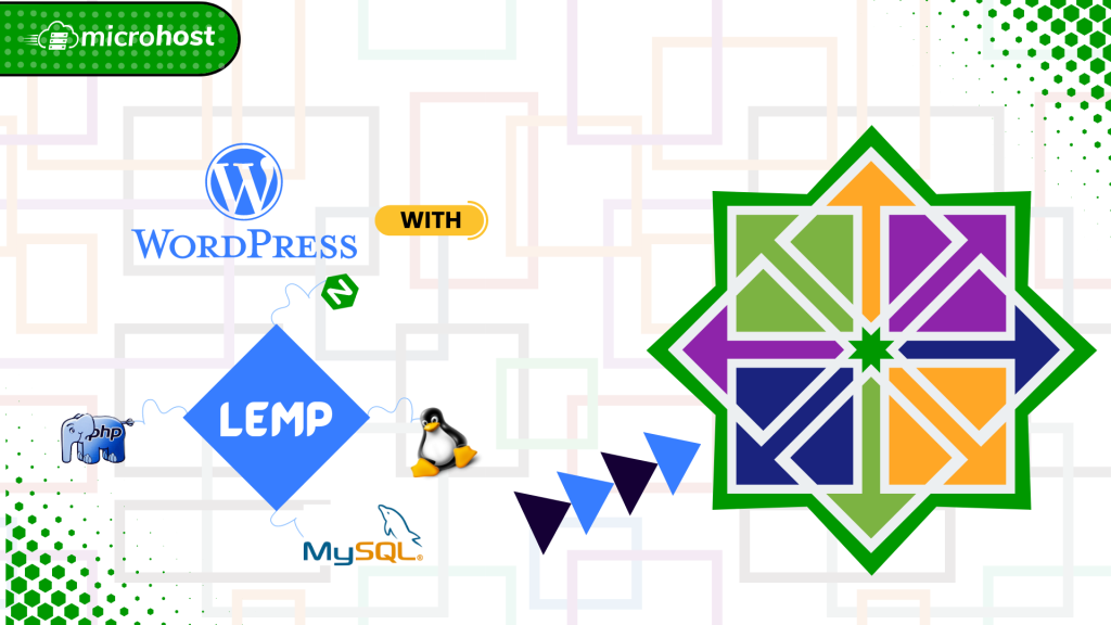how to install wordpress with LEMP on centos server