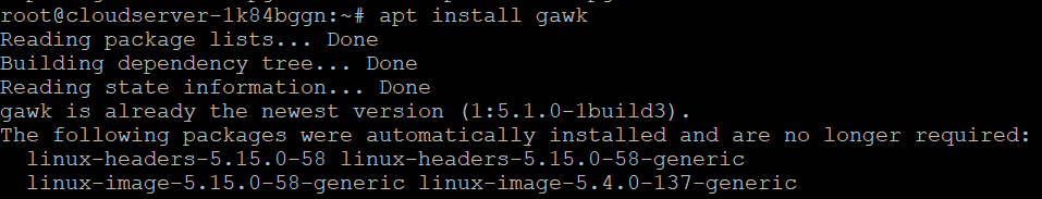 How to install Gawk on Debian 9