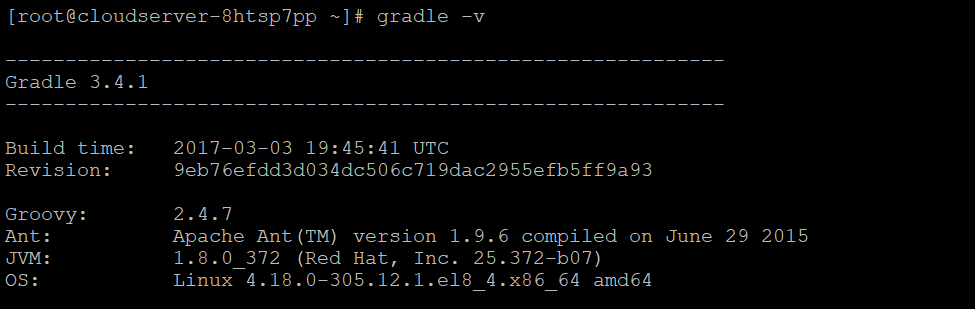 install Gradle on AlmaLinux 8