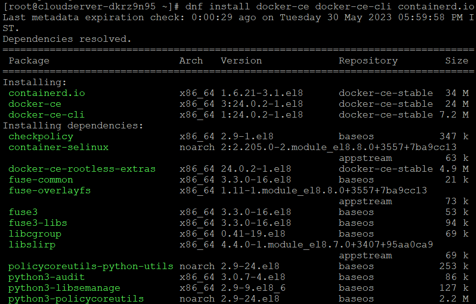 How to install Docker on AlmaLinux 8