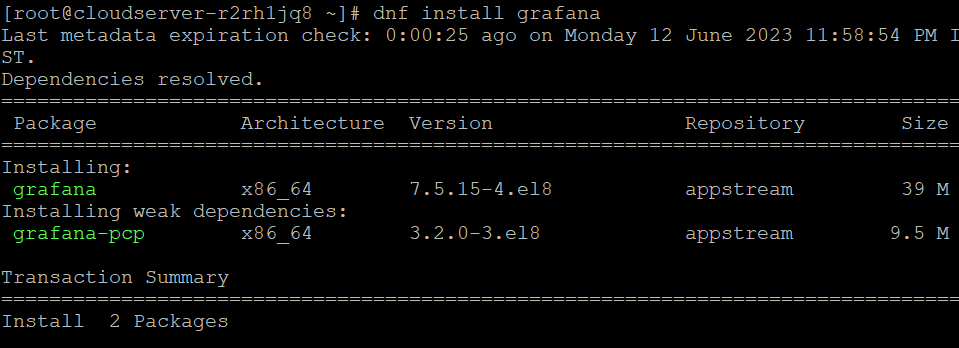 How to install Grafana On Almalinux 8