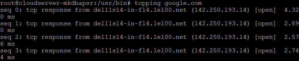 How to install tcpping on AlmaLinux