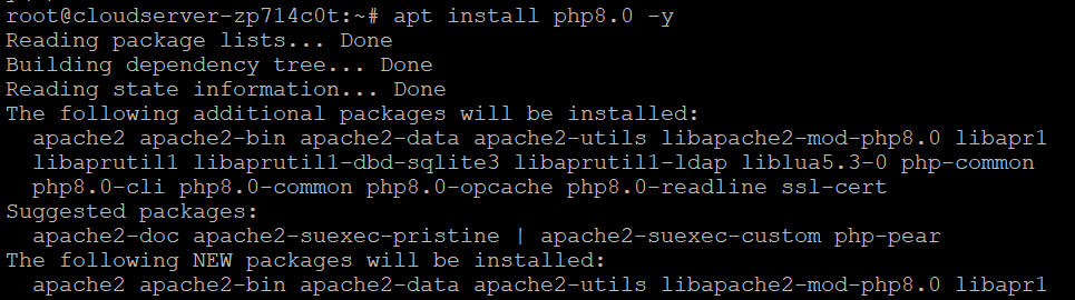 install PHP 8 on Debian