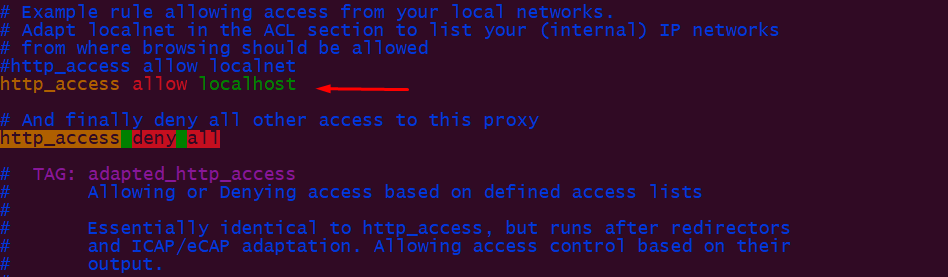 keywork to connect only by localhost