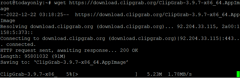 ClipGrab on Ubuntu 20.04 LTS