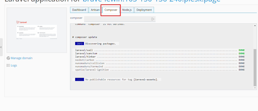 manage domain