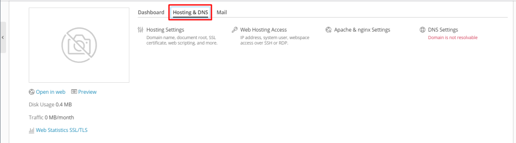 dns settings