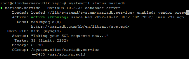 command output