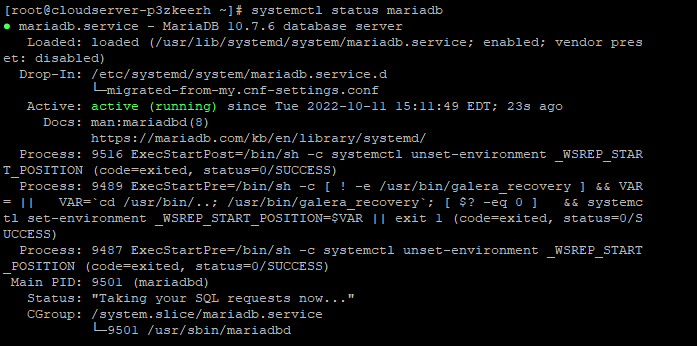 command output