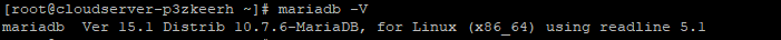 command output