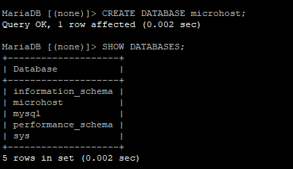 command output