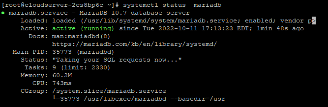 command output
