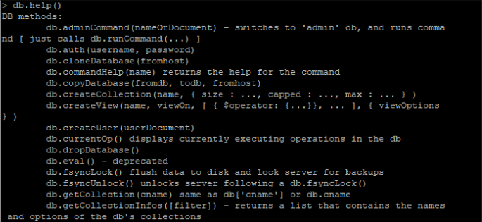 command output