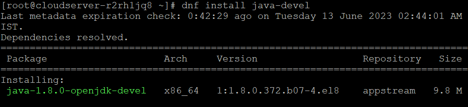How to install Java on Almalinux 8