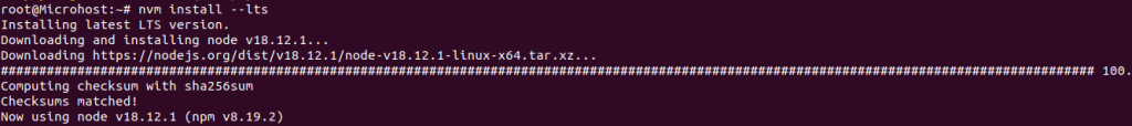 Output of above command