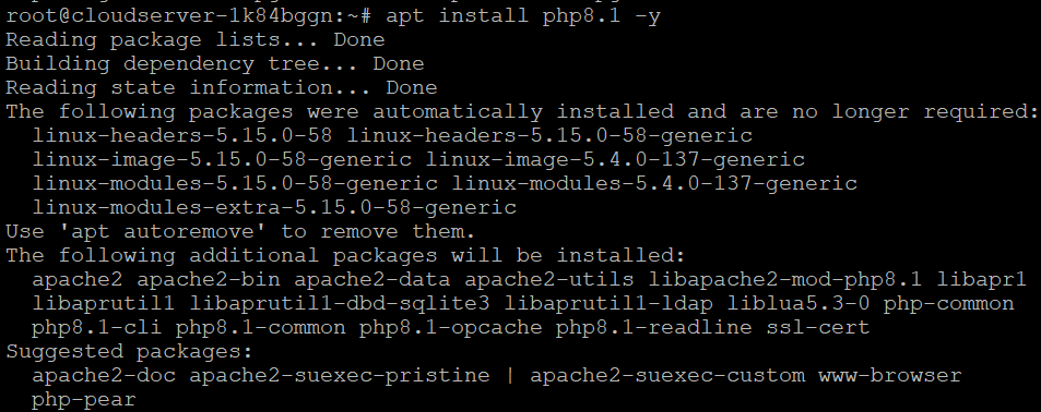 How to install PHP 8.1 on Ubuntu 22.04