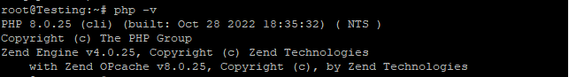 command output