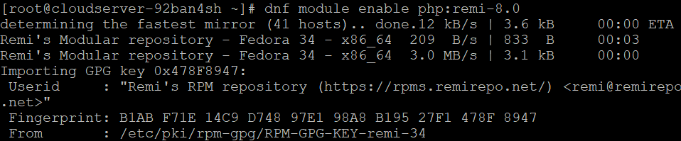 How to install PHP 8 on Fedora 38