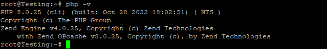command output