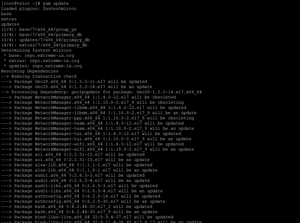 update the linux system