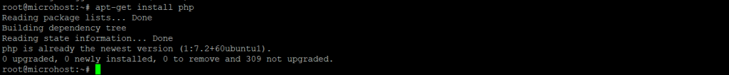 installing php 