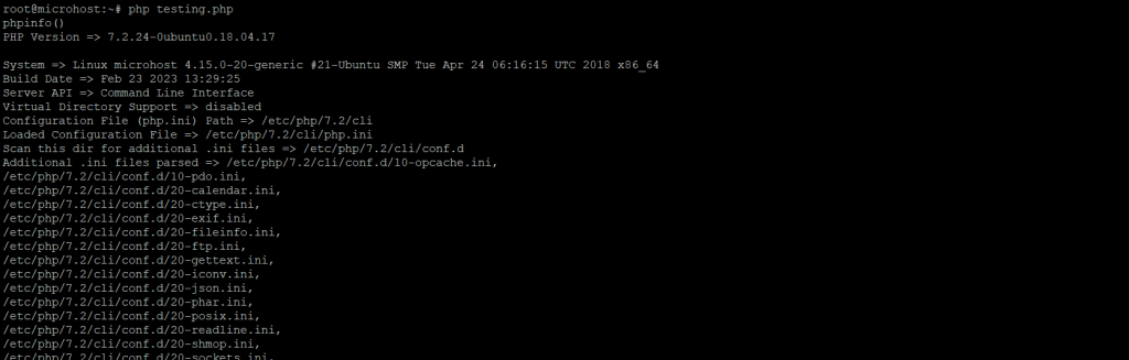 testing of my script