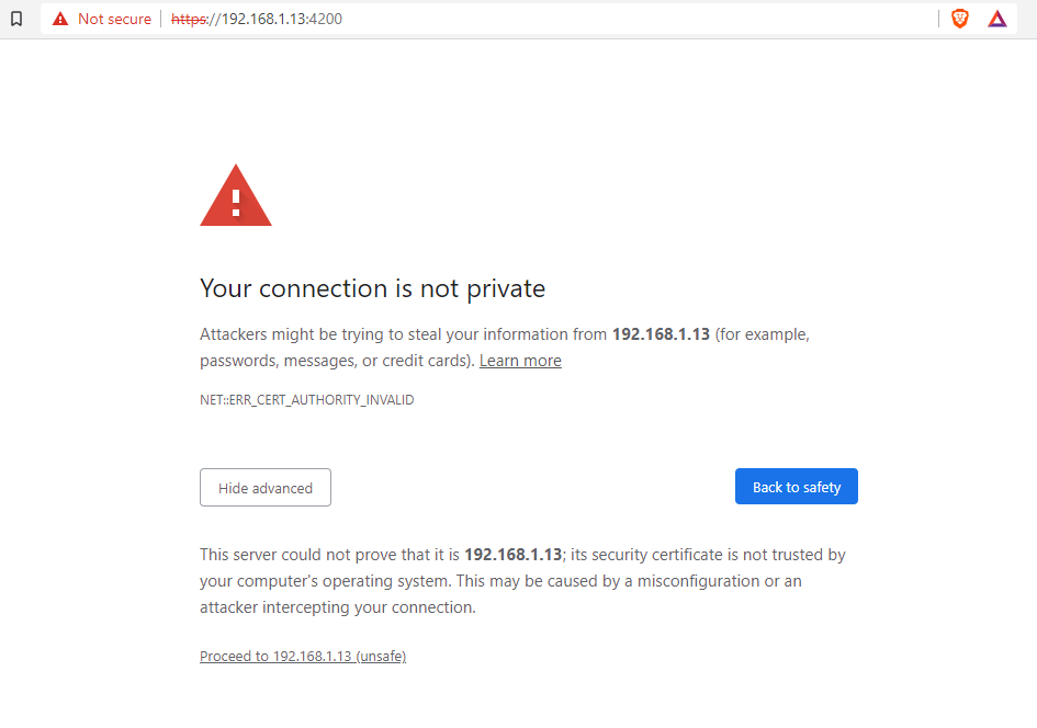 Browser’s first page