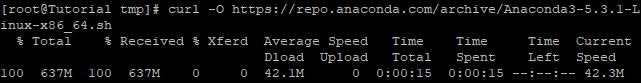 command output