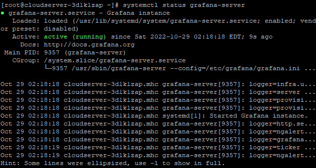 command output