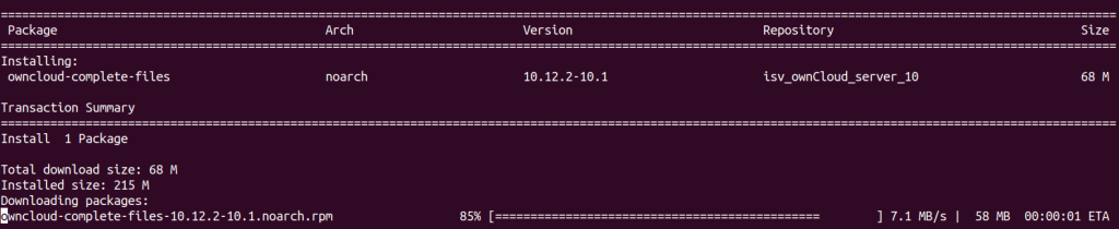 Install the Owncloud on centos
