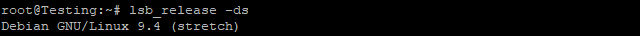 command output