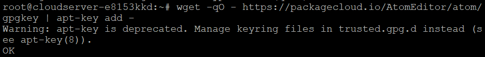 Atom Text Editor on Debian