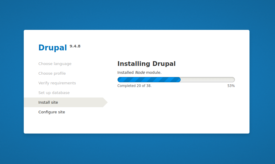 Installation process