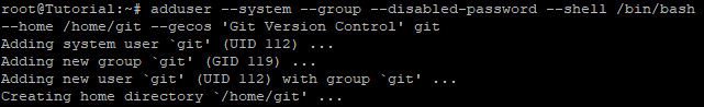 command output