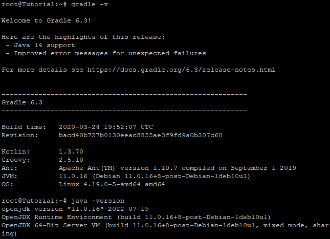 command output