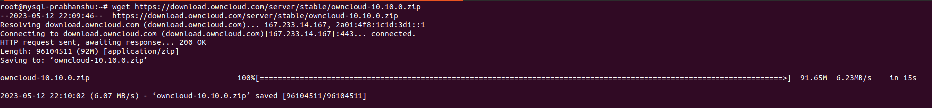 Downloading of OwnCloud 