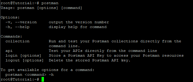 command output