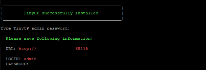 install TinyCP on Debian