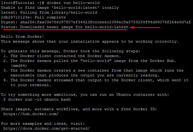 command output